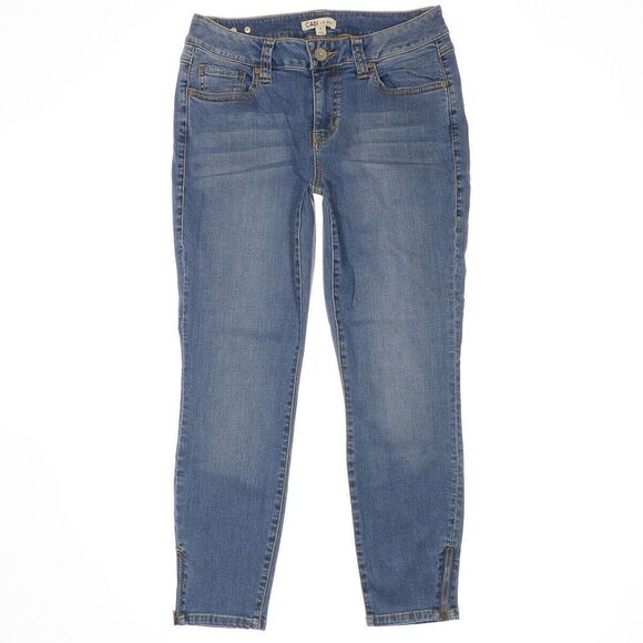 CAbi Jeans Size 4 Womens Ankle Skinny Zip Ankles Denim Stretch Measures 28 x 25 - Picture 1 of 10